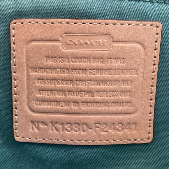 Coach Park Metro Tote Bag Saffiano Leather F24341 Dark Teal - Picture 3 of 16